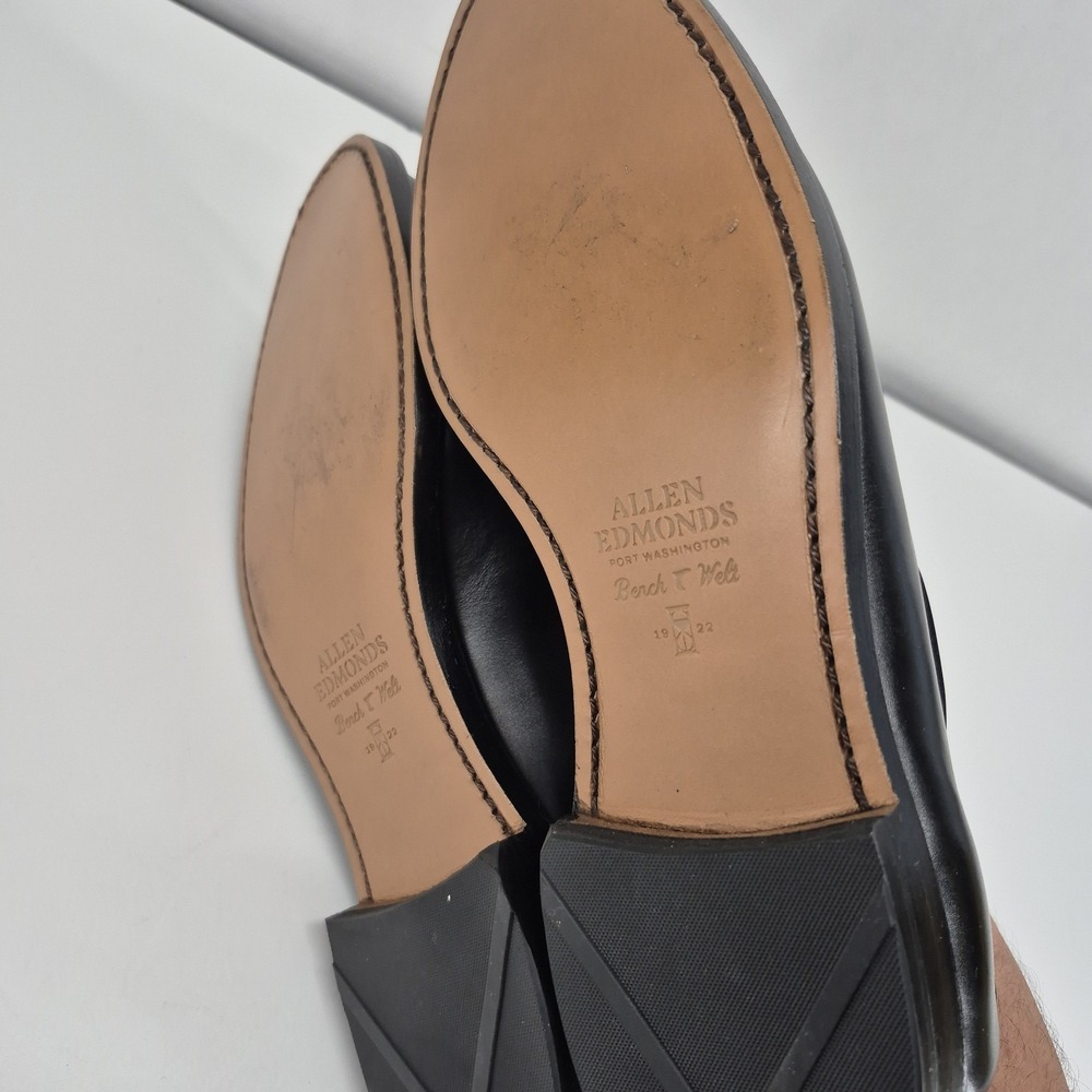 Allen Edmonds "GRAYSON" Men's Leather Black Tassel Loafers 10 EEE USA - Picture 9 of 10